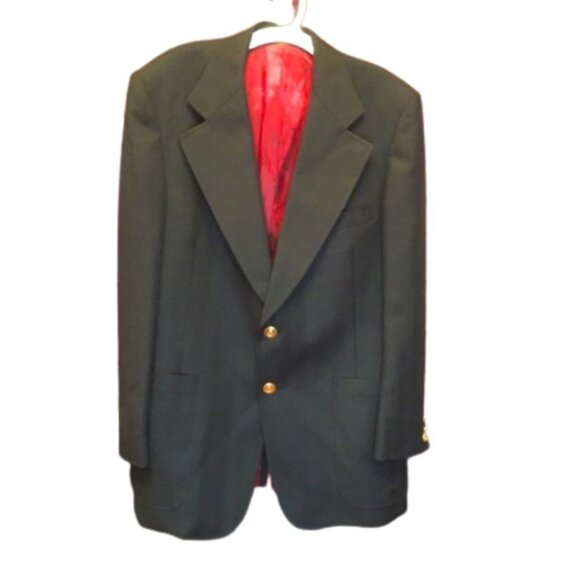 Hart Schaffner & Marx Sport Coat Black designed by Christian Dior - Picture 1 of 10